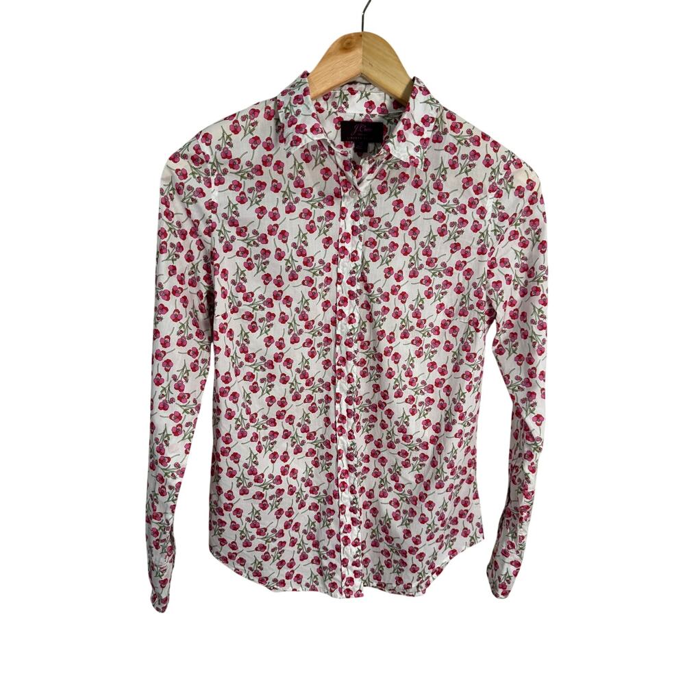 J. Crew x Liberty Fabric Floral Button Down Size 0